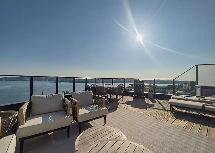 Sjoutsikt, Jacuzzi Og Solfylt Bergen