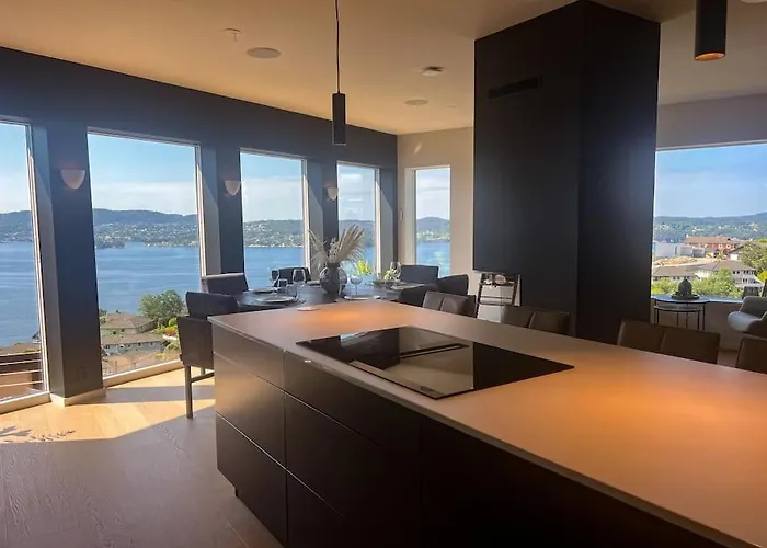 Apartmán Sjoutsikt, Jacuzzi Og Solfylt Bergen